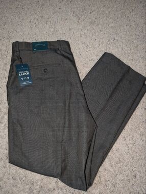 NWT Perry Ellis Travel Luxe Mens Slim Fit Dress Pants 36x30
